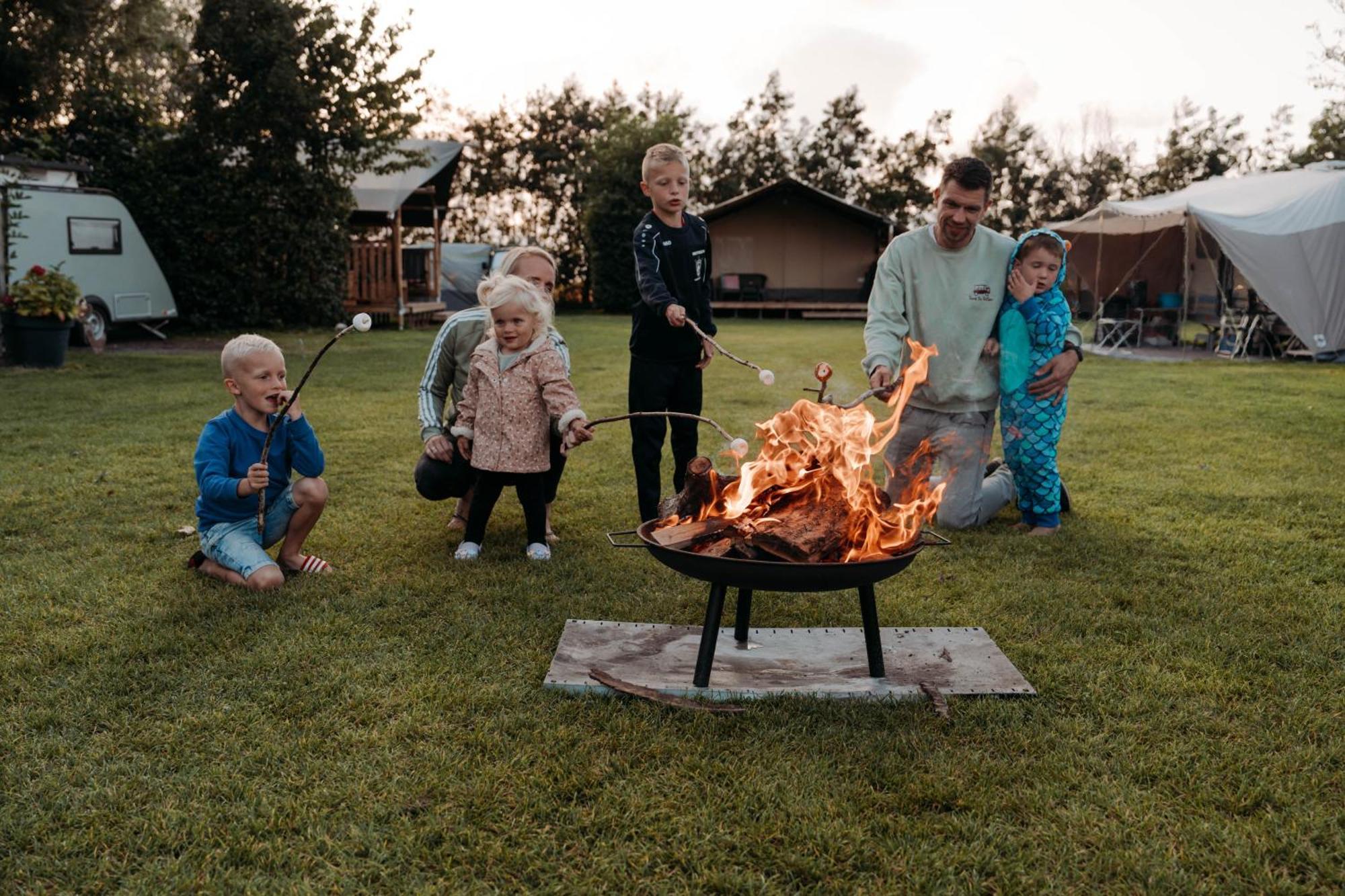 Camping De Tulpenweide Lege Kampeerplaats, Lege Plaats Op Het Gras Zonder Bed Breezand ภายนอก รูปภาพ